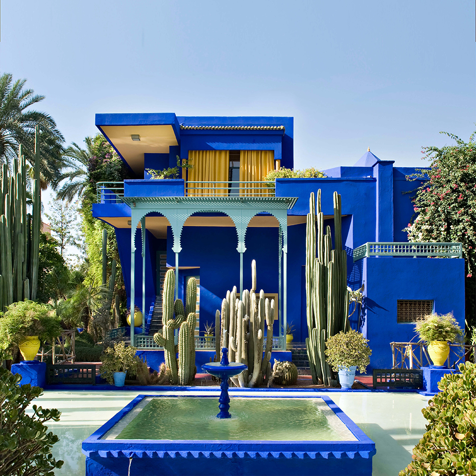Cobalt walls of Jardin Majorelle